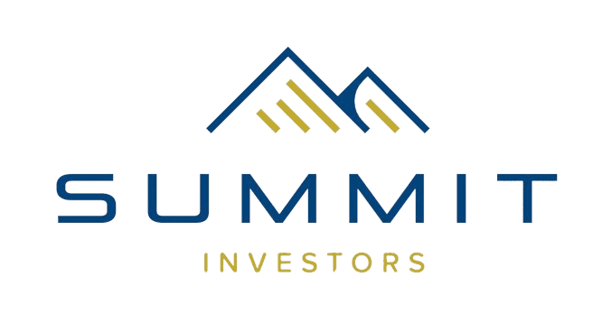 Summit Investors logo in blue and gold