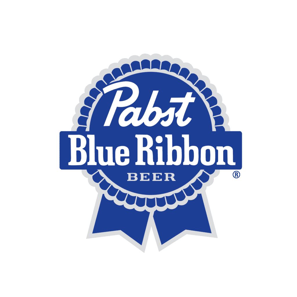 Pabst Blue Ribbon Beer logo in blue