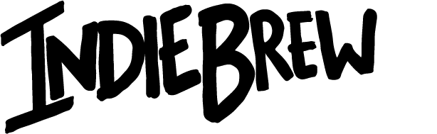 Indie Brew With Purpose logo in black and white